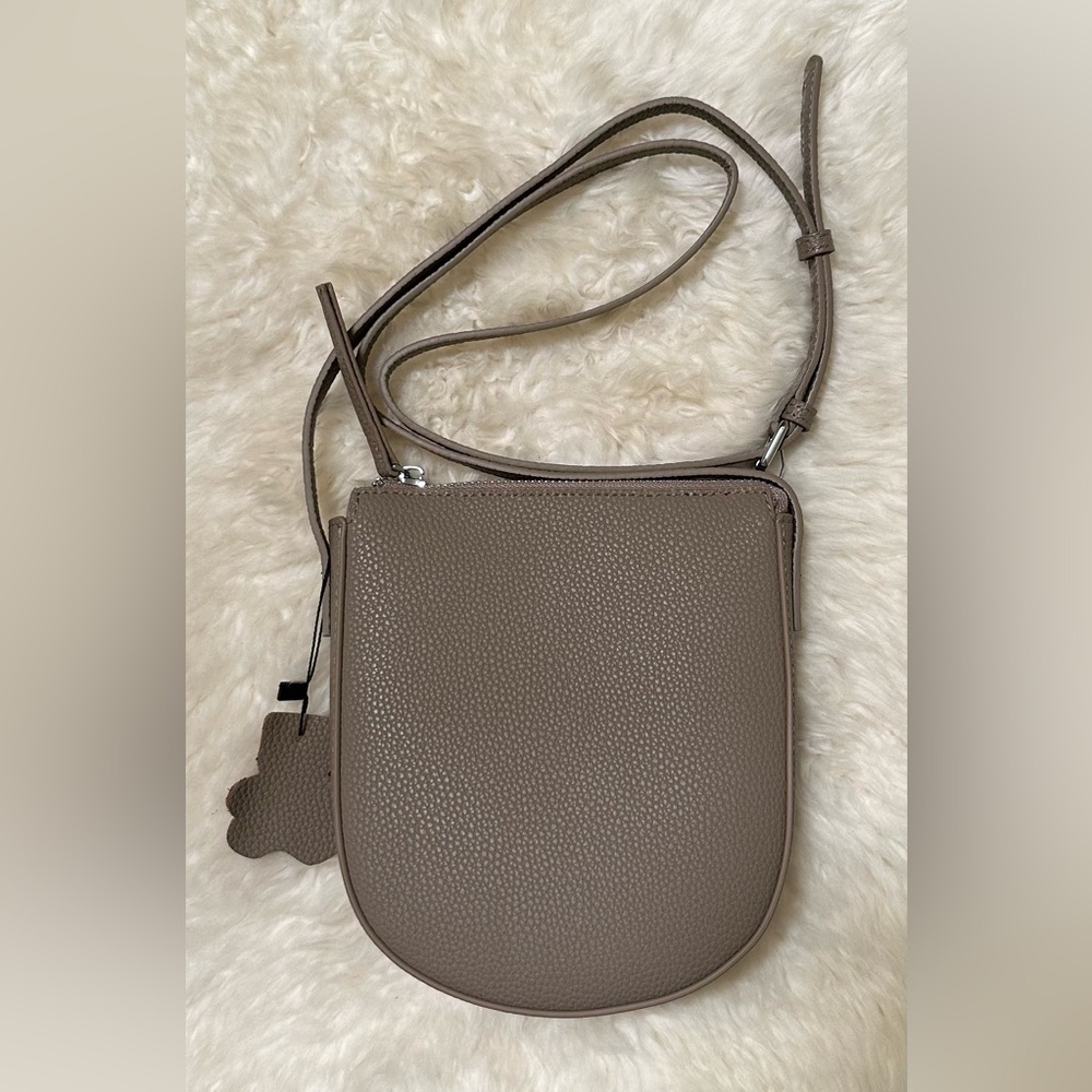Leather Crossbody Bag Messenger Bag  Women Handbag Gray Brand New - Picture 13 of 13